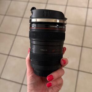 Black Camera Lens Mug